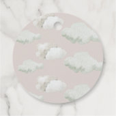 Dreamy Beige Neutral天国送信ジェンダーの表示 フェイバータグ (裏面)