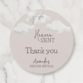 Dreamy Beige Neutral天国送信ジェンダーの表示 フェイバータグ (正面)