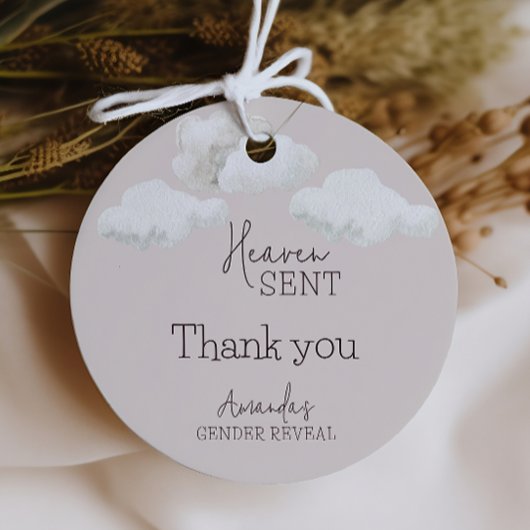 Dreamy Beige Neutral天国送信ジェンダーの表示 フェイバータグ