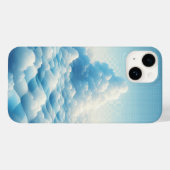 Dreamy Blue Clouds Phone Case - Surreal Sky Grid  Case-Mate iPhoneケース (裏面 (横))