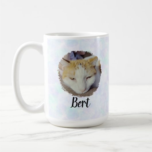 Dreamy Blue Photo コーヒーマグカップ (左)