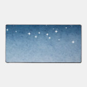 Dreamy Blue Starry Sky Desk Mat デスクマット (正面)
