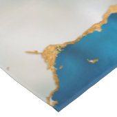 Dreamy Blue, Teal, pearl and Gold テーブルクロス (アングル)