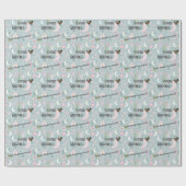 Dreamy Boho Night Skyデザイン(写真と名前) ラッピングペーパー (フラット)