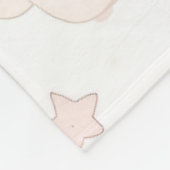 Dreamy Bunny Clouds Baby Blanket | Sleeping Bunny フリースブランケット (角)