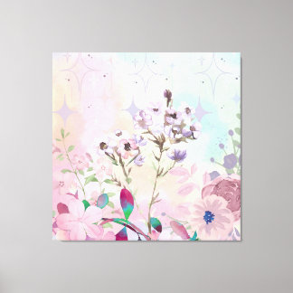Dreamy Butterfly & Bee Meadow Framed Art Print  キャンバスプリント