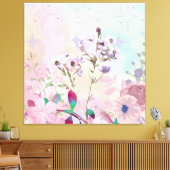 Dreamy Butterfly & Bee Meadow Framed Art Print  キャンバスプリント (インサイチュ (リビング))