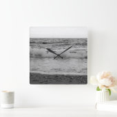 Dreamy Capri Ocean Sunset View 1 - BW スクエア壁時計 (ホーム)