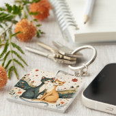 Dreamy Cats キーホルダー (正面右)