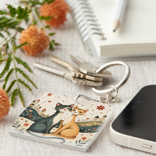 Dreamy Cats キーホルダー (正面右)