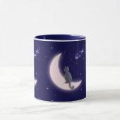 Dreamy Celestial Cat Design マグカップ (中央)