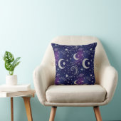 Dreamy Celestial Galaxy Seamless Pattern クッション (椅子)