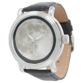 Dreamy Celestial Lunar Full Moon Fantasy Night Sky 腕時計 (アングル)