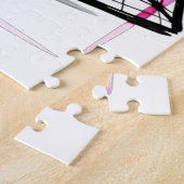 Dreamy Cherry Blossom Cat Soccer for family Night ジグソーパズル (側面)