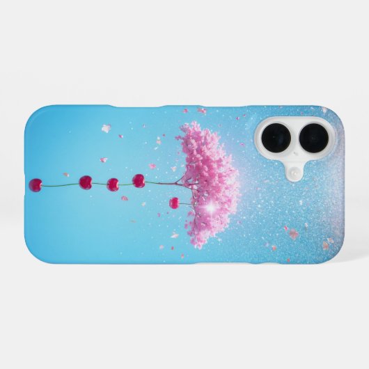 Dreamy Cherry Tree phone Case iPhone 16ケース (裏面横)