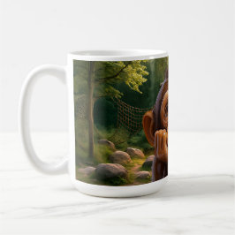 Dreamy Chimpanzee Sanctuary at Sunset コーヒーマグカップ