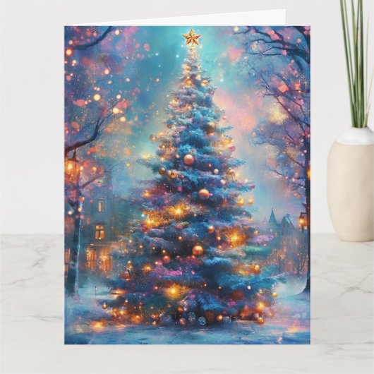 Dreamy Christmas Tree in the City カード (正面)
