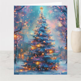 Dreamy Christmas Tree in the City カード