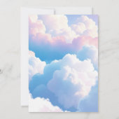 Dreamy Cloud Magical Unicorn Girl 10th Birthday 招待状 (裏面)