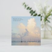 Dreamy clouds and boats, ocean aesthetic, greeting カード (スタンド正面)