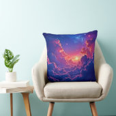 Dreamy Clouds: Celestial Sunset Magic Art クッション (椅子)