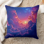 Dreamy Clouds: Celestial Sunset Magic Art クッション (ブランケット)