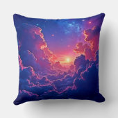 Dreamy Clouds: Celestial Sunset Magic Art クッション (裏面)