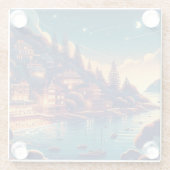 Dreamy Coastal Night ガラスコースター (裏面)