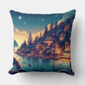 Dreamy Coastal Night クッション (正面)