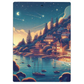 Dreamy Coastal Night クリップボード (裏面)