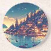 Dreamy Coastal Night コースター (正面)