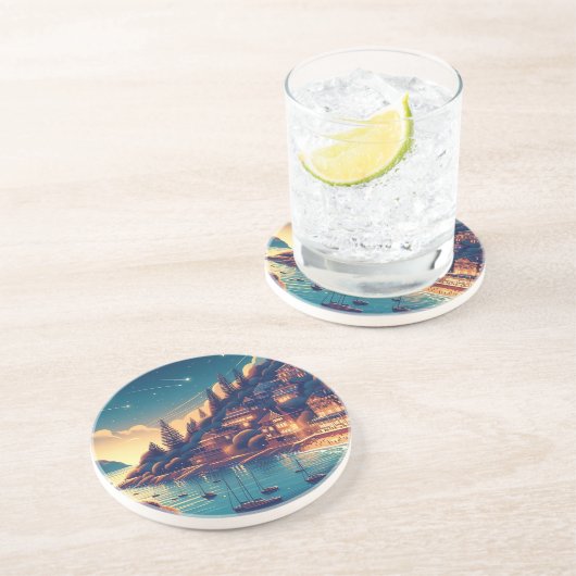 Dreamy Coastal Night コースター (側面)