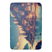 Dreamy Coastal Night バスマット (正面縦)