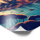 Dreamy Coastal Night フォトプリント (角)