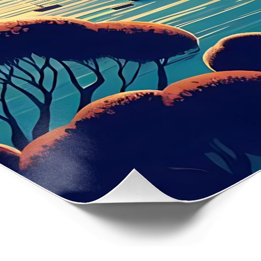 Dreamy Coastal Night ポスター (コーナー)