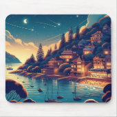 Dreamy Coastal Night マウスパッド (正面)