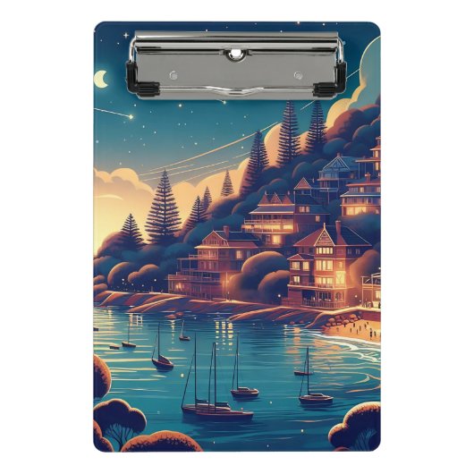 Dreamy Coastal Night ミニクリップボード (正面)