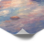 Dreamy Cosmic Art Poster – Impressionistic Planets ポスター (角)