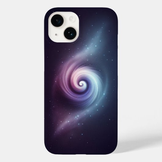 Dreamy Cosmic Nebula Spiral Vortex Abstract Pastel Case-Mate iPhoneケース (裏面)