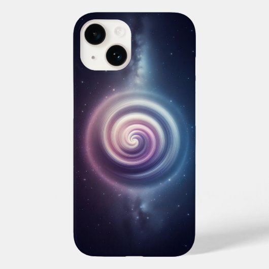 Dreamy Cosmic Nebula Spiral Vortex Abstract Pastel Case-Mate iPhoneケース (裏面)