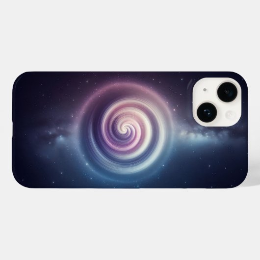 Dreamy Cosmic Nebula Spiral Vortex Abstract Pastel Case-Mate iPhoneケース (裏面 (横))
