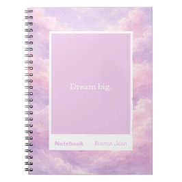 Dreamy Cotton Candy Cloudscape Block Quote Classic ノートブック