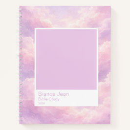 Dreamy Cotton Candy Cloudscape Color Swatch Large ノートブック