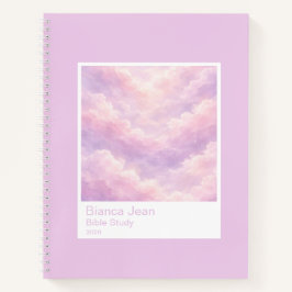 Dreamy Cotton Candy Cloudscape Photo Swatch Large ノートブック