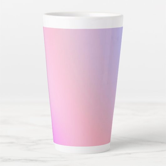 Dreamy Cotton Candy Pastel Gradient カフェラテマグ (正面)