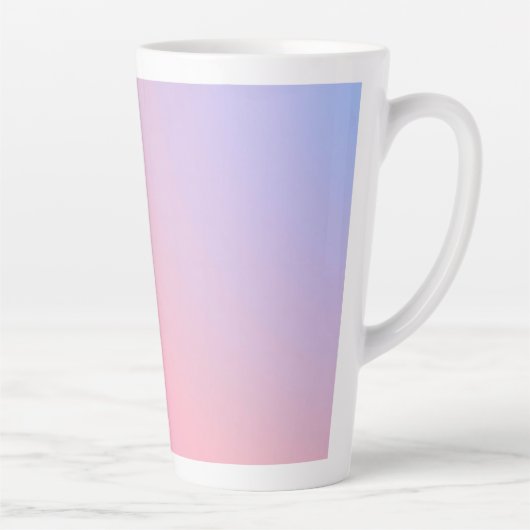 Dreamy Cotton Candy Pastel Gradient カフェラテマグ (右)