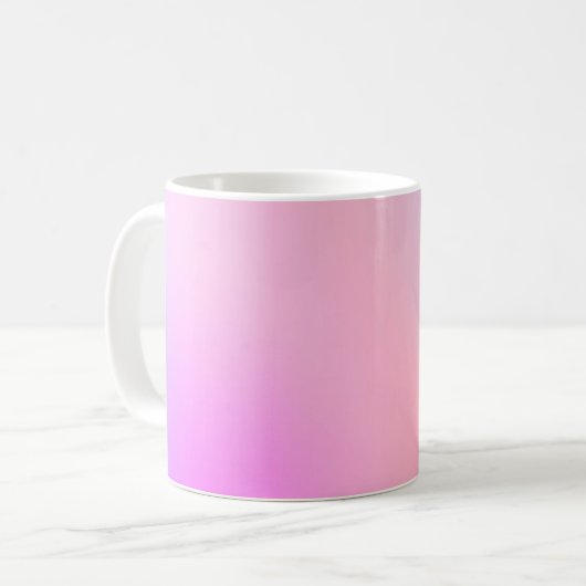 Dreamy Cotton Candy Pastel Gradient コーヒーマグカップ (正面左)