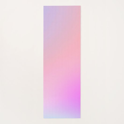 Dreamy Cotton Candy Pastel Gradient ヨガマット (裏面)