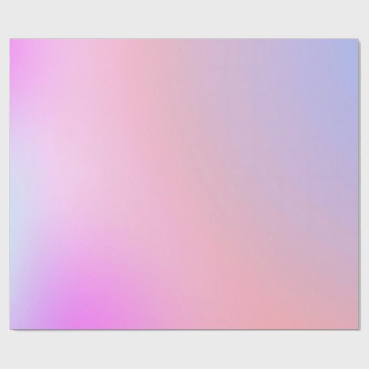 Dreamy Cotton Candy Pastel Gradient ラッピングペーパー (フラット)