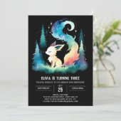 Dreamy Cute Wolf Birthday 招待状 (スタンド正面)